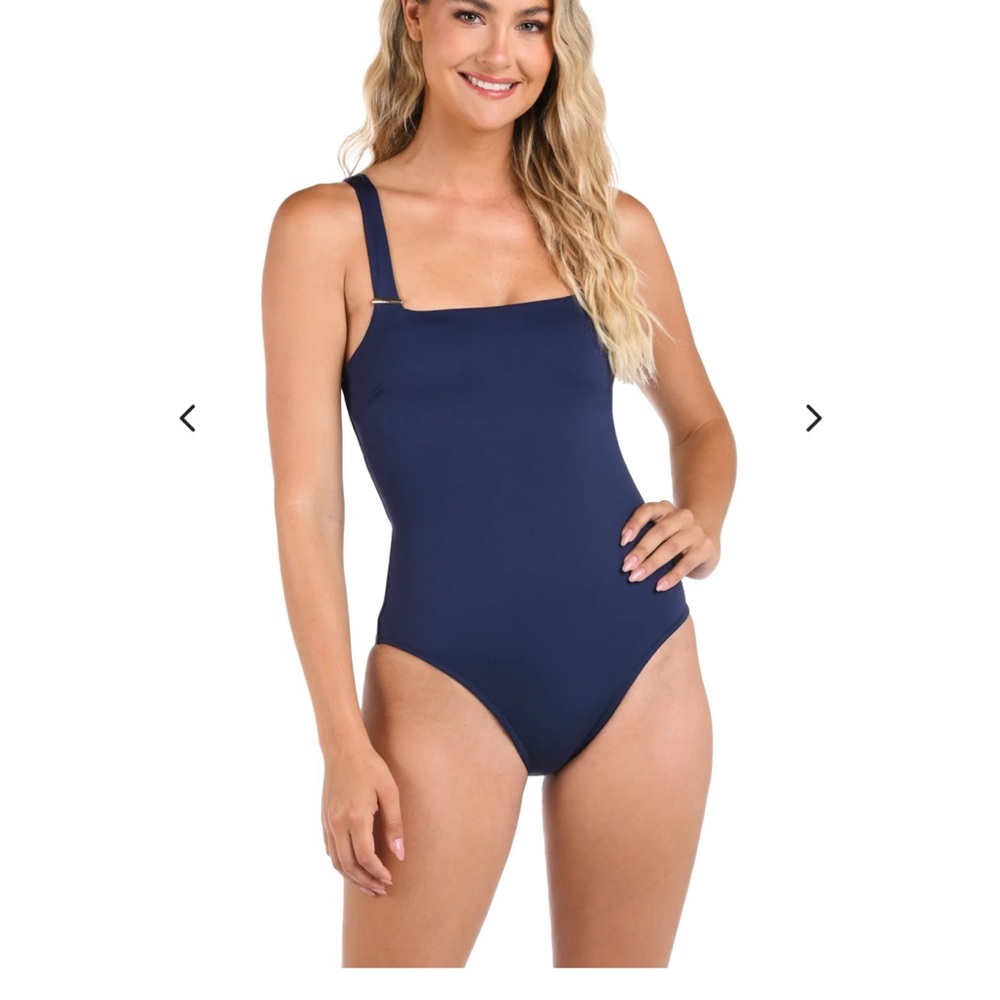 La Blanca navy one-piece swimsuit